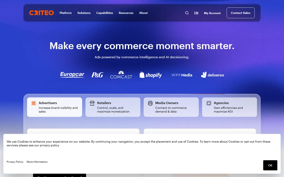 Criteo homepage