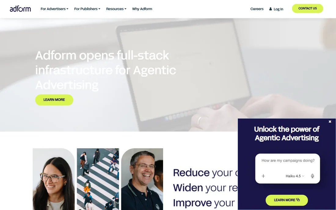Adform homepage