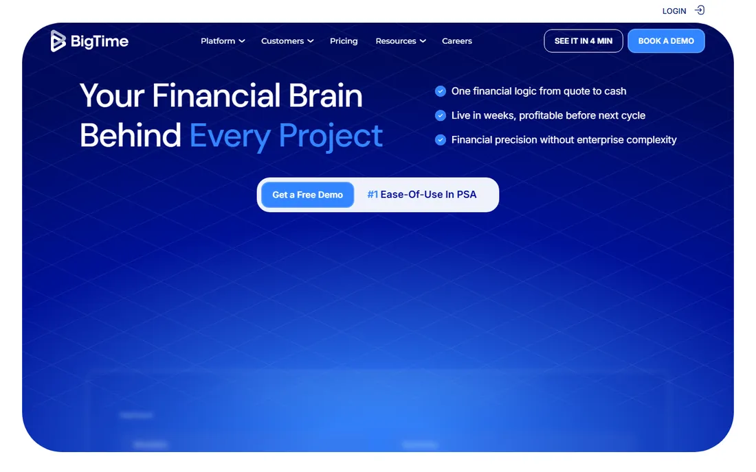 BigTime homepage