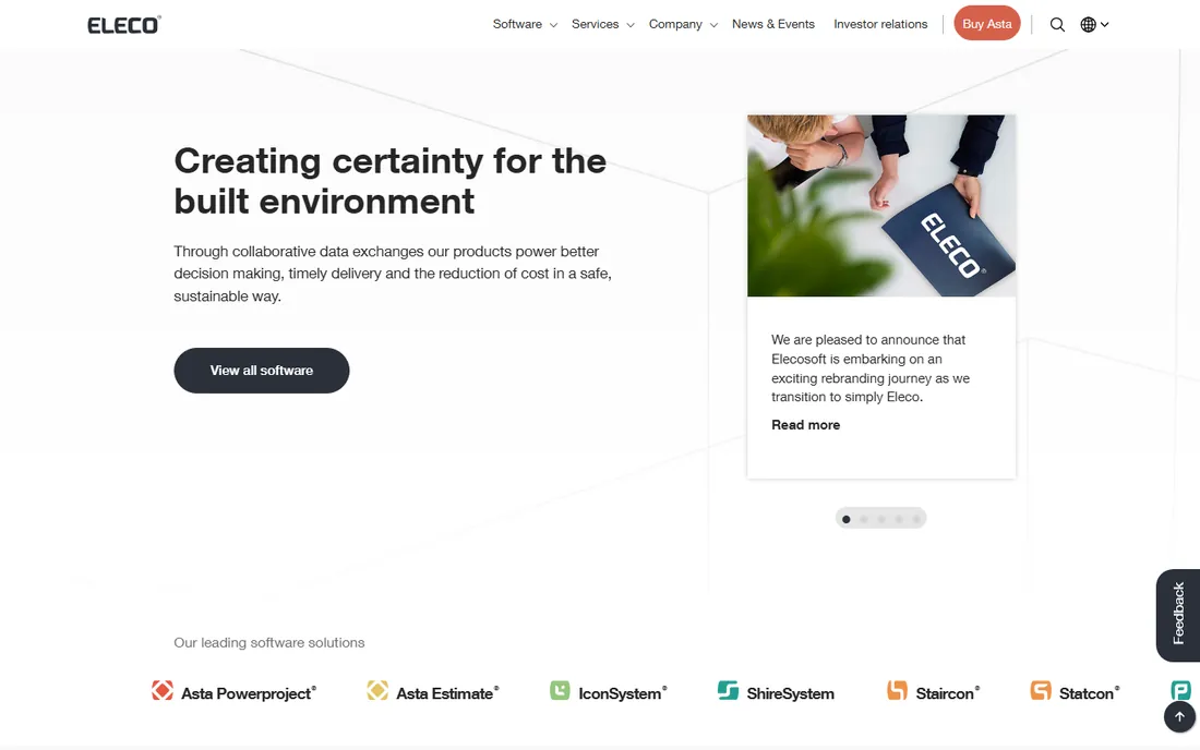 Asta Powerproject homepage