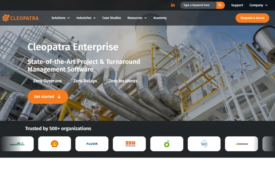 Cleopatra Enterprise homepage