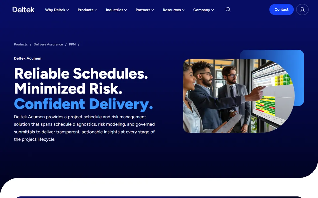 Deltek Acumen homepage