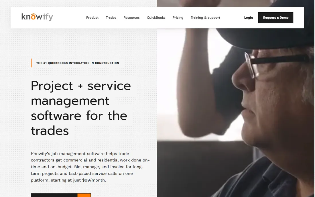 Knowify homepage