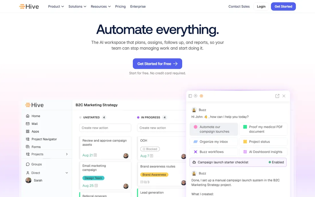 Hive homepage