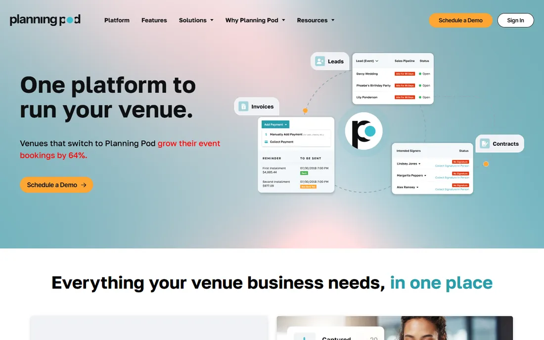 Planning Pod homepage