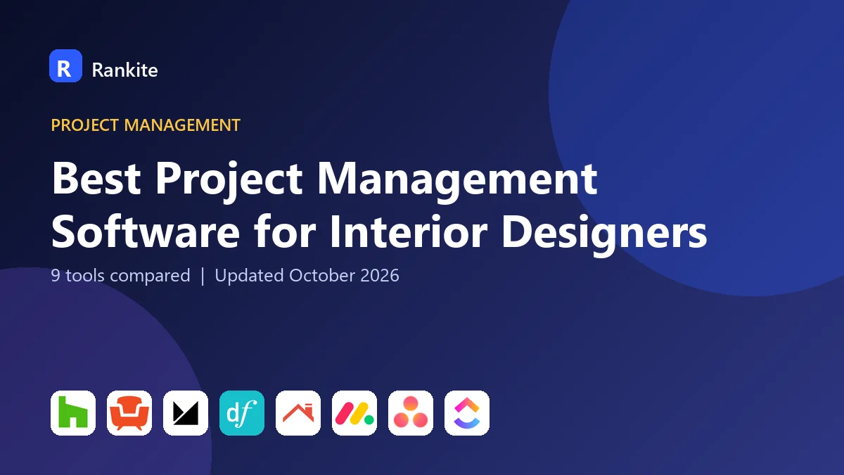 Best Project Management Software for Interior Designers in 2026: 9 Tools Compared