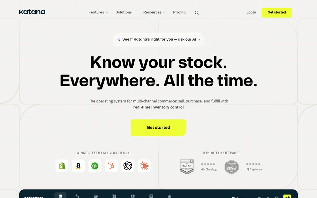 Katana homepage