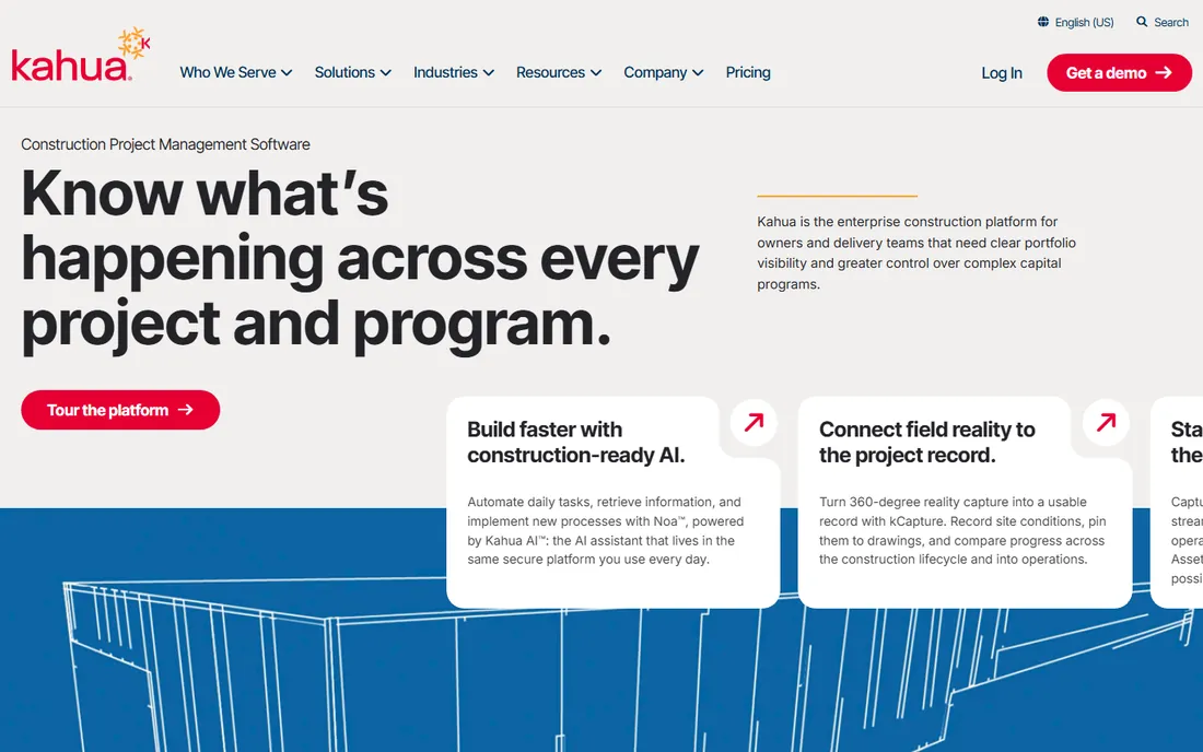 Kahua homepage