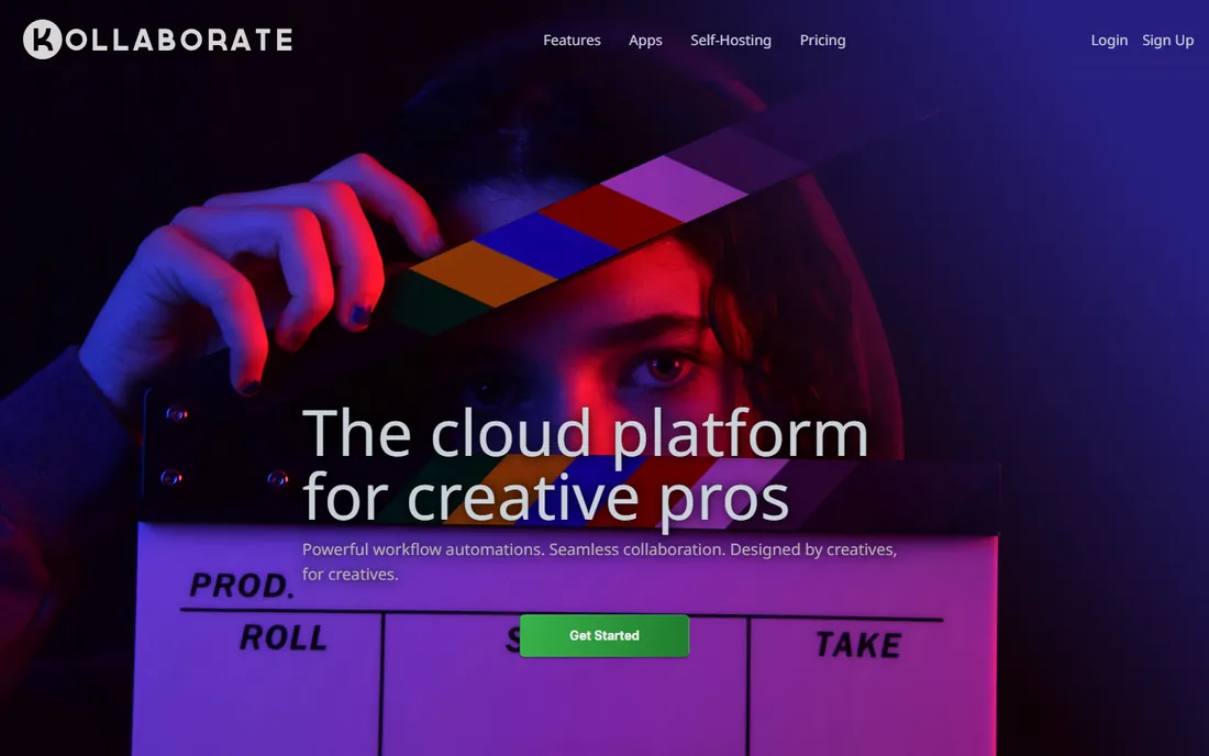 Kollaborate homepage