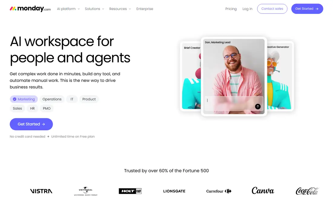 monday.com homepage