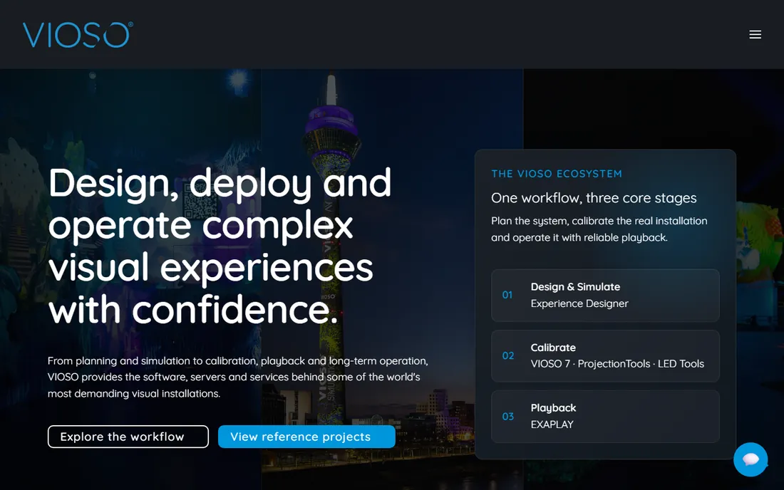 Vioso homepage