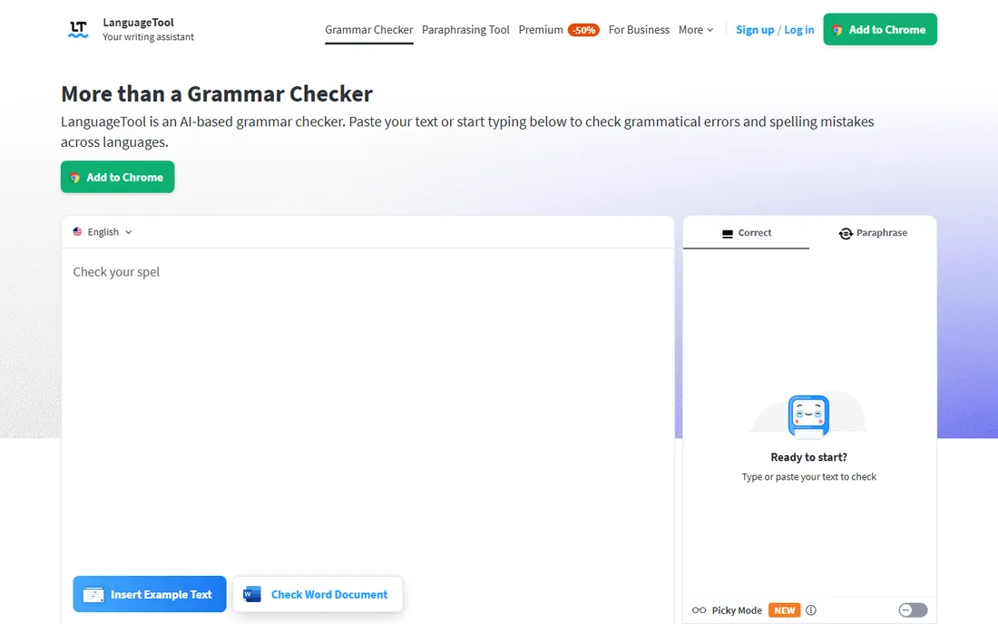 LanguageTool homepage