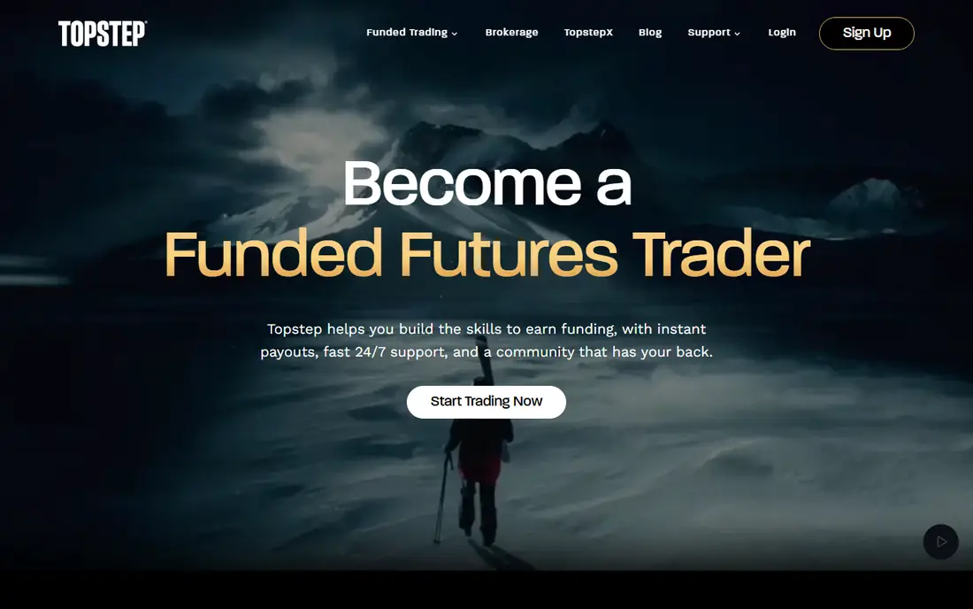 Topstep homepage