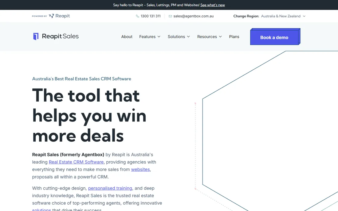 Agentbox homepage