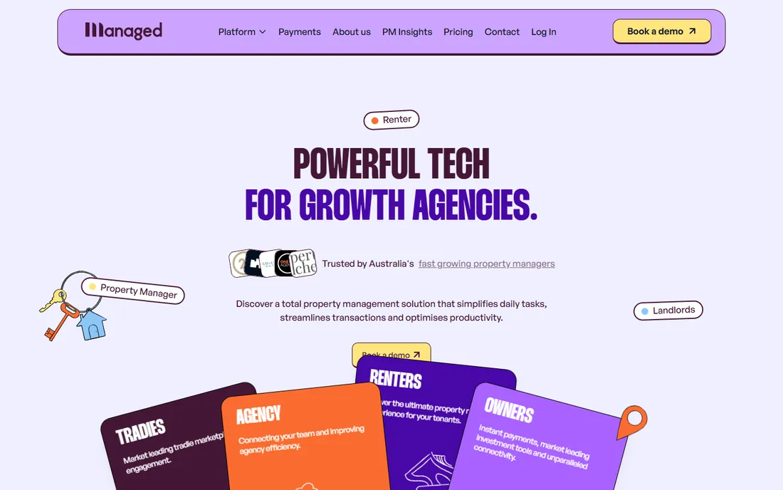 Managed App homepage