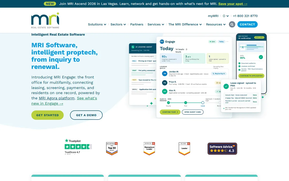 MRI Software homepage