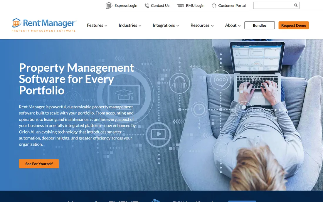 Rent Manager homepage