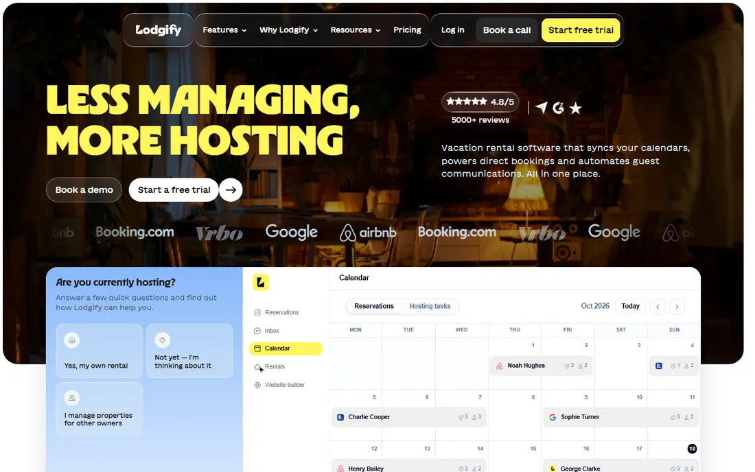 Lodgify homepage