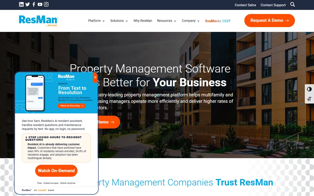 ResMan homepage