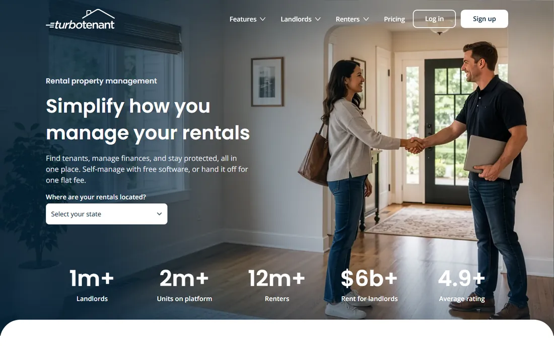 TurboTenant homepage