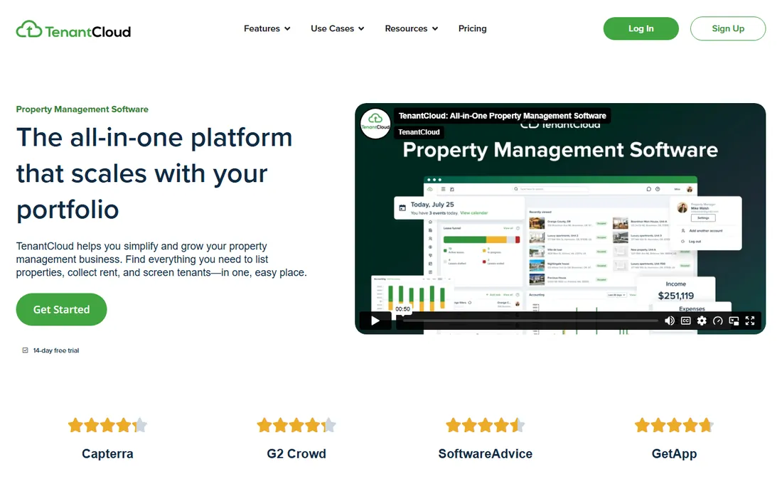 TenantCloud homepage