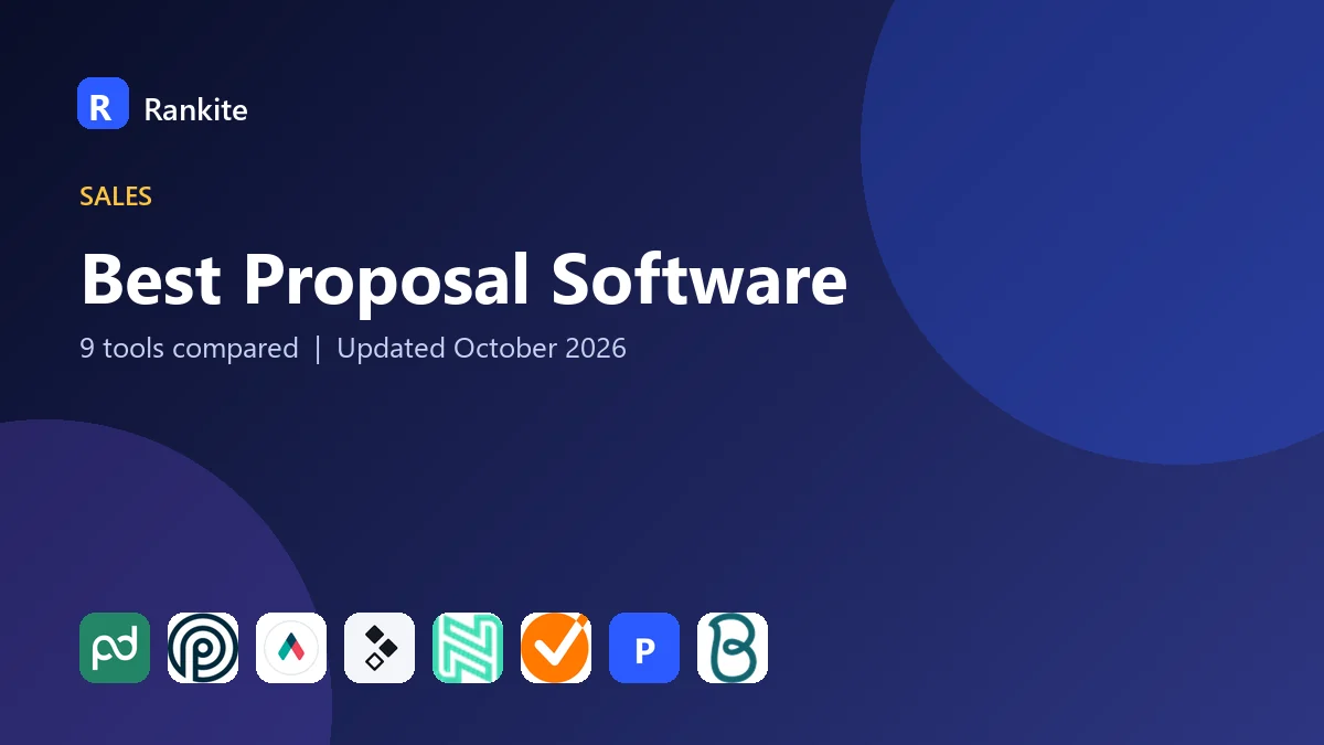 Best Proposal Software in 2026: 9 Tools Compared