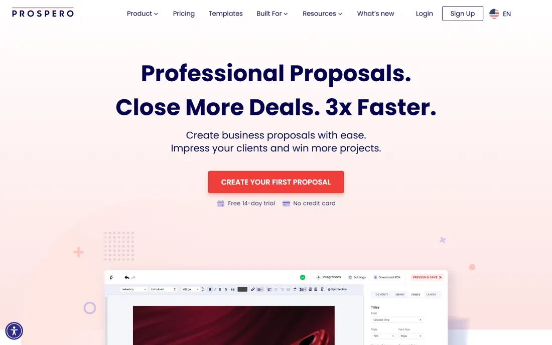 Prospero homepage