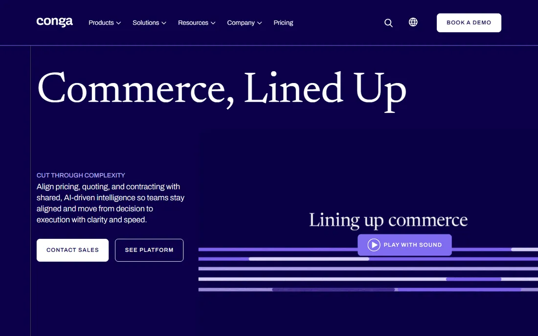 Conga homepage