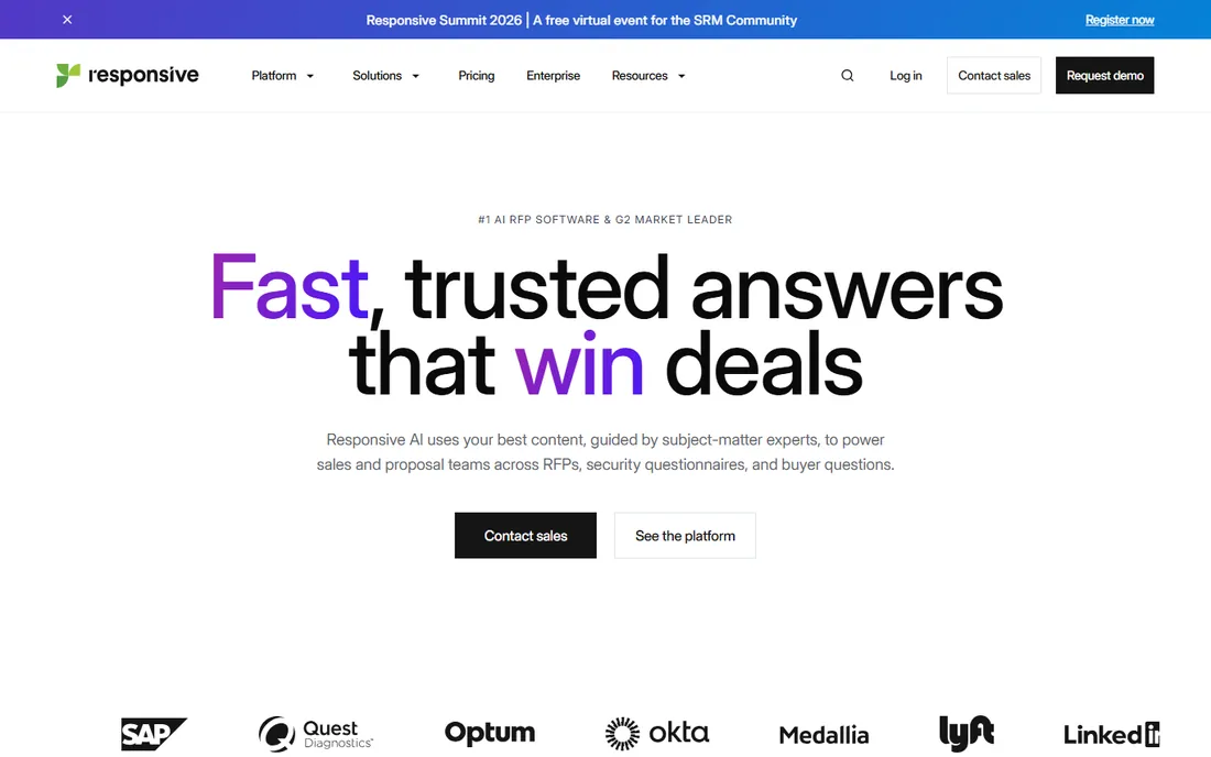 Responsive homepage