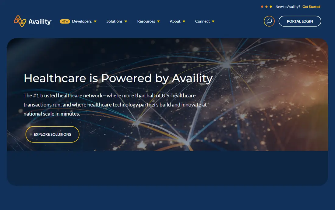 Availity homepage
