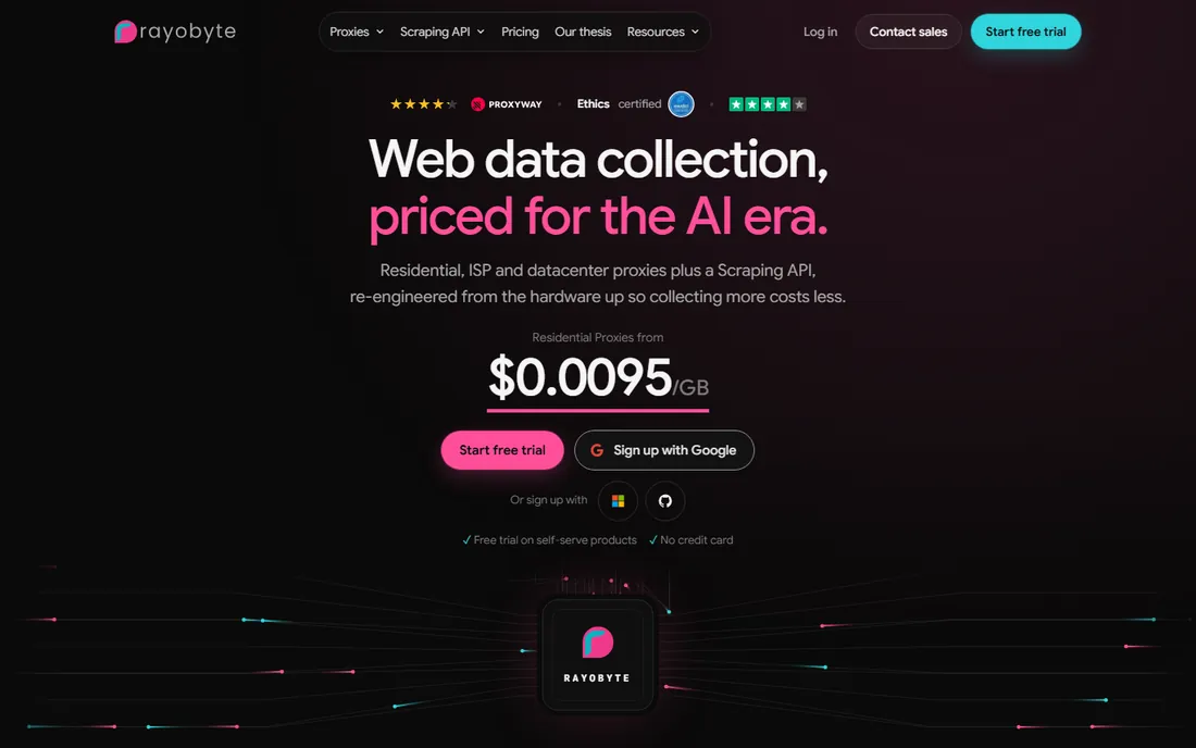 Rayobyte homepage