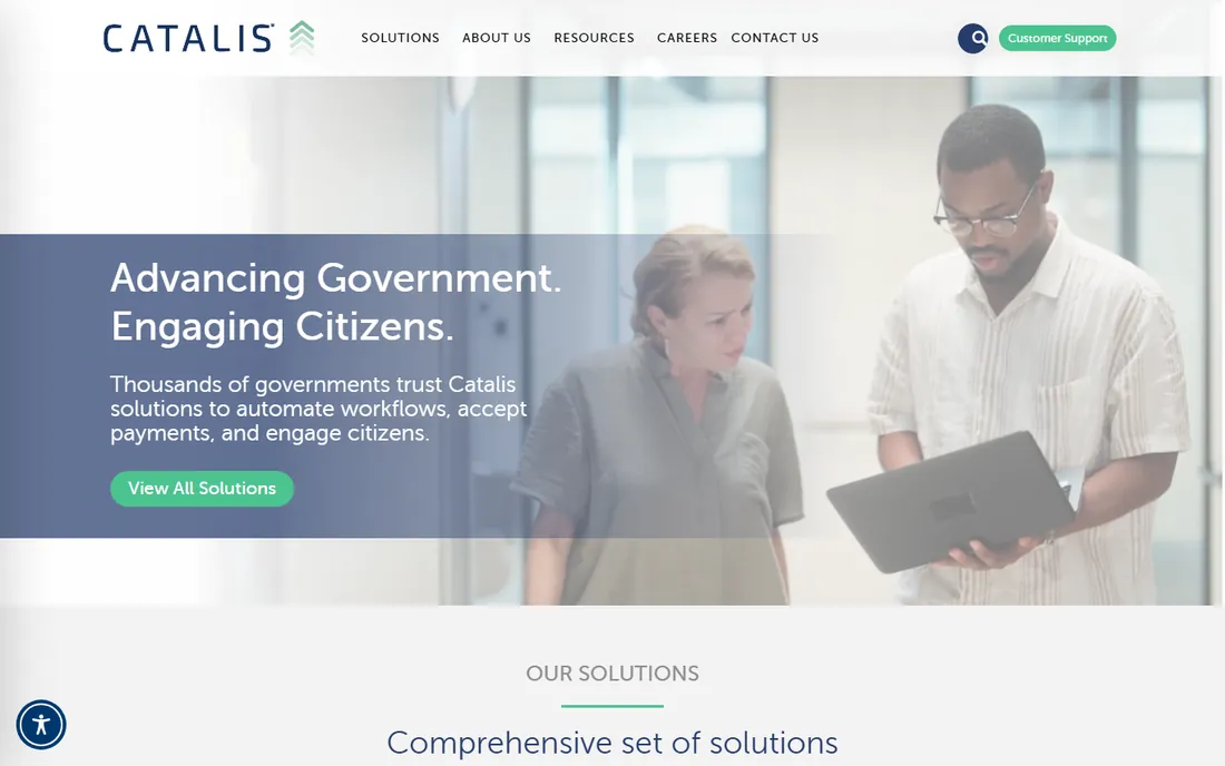 Catalis homepage