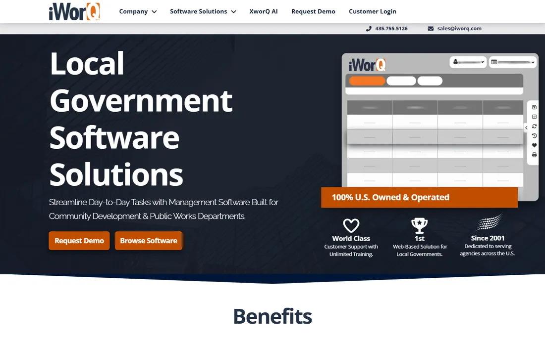 iWorQ homepage