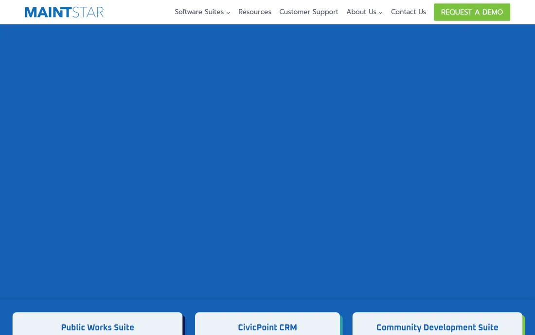 MaintStar homepage