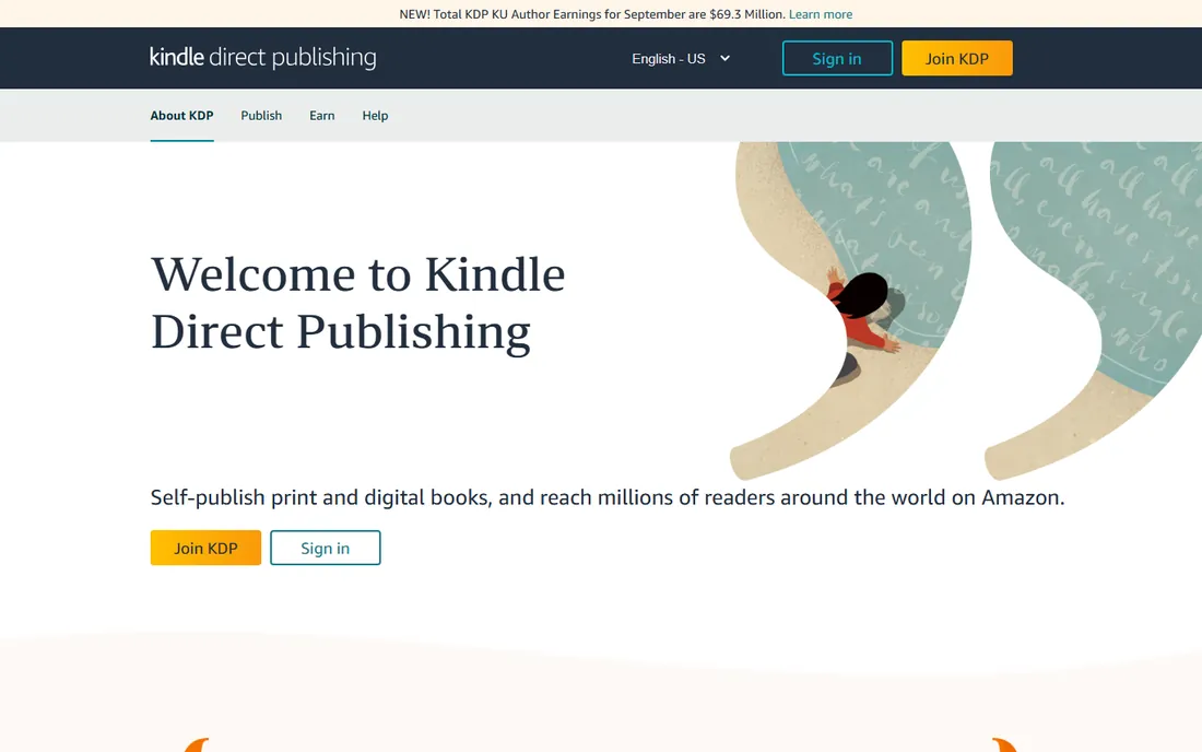 Kindle Create homepage
