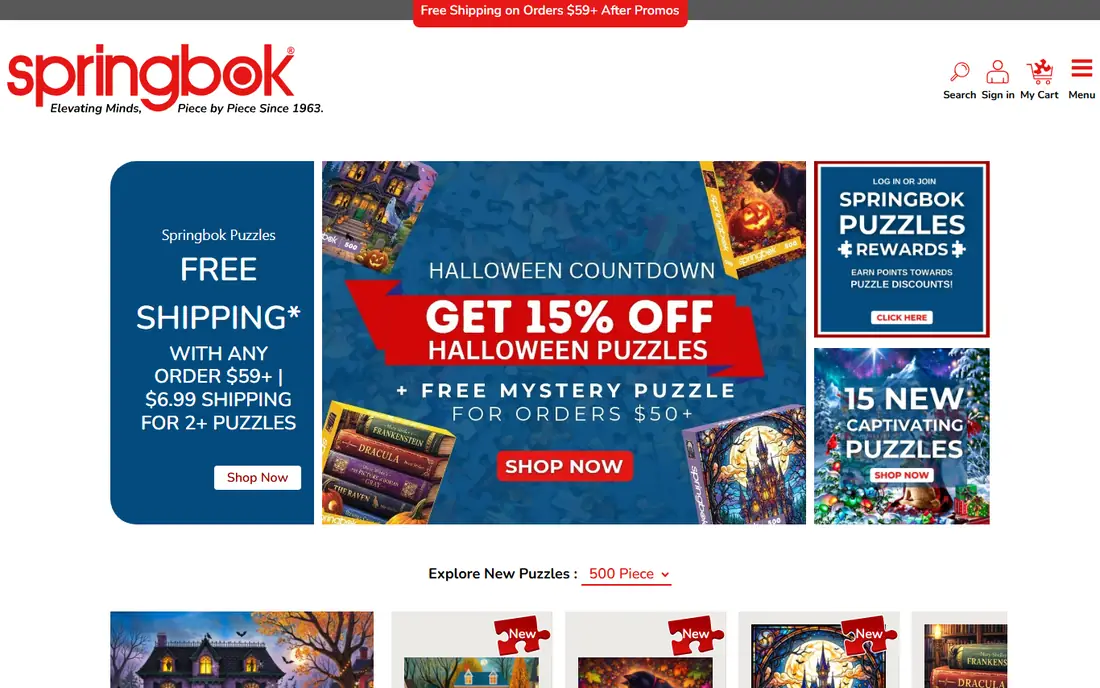 Springbok homepage