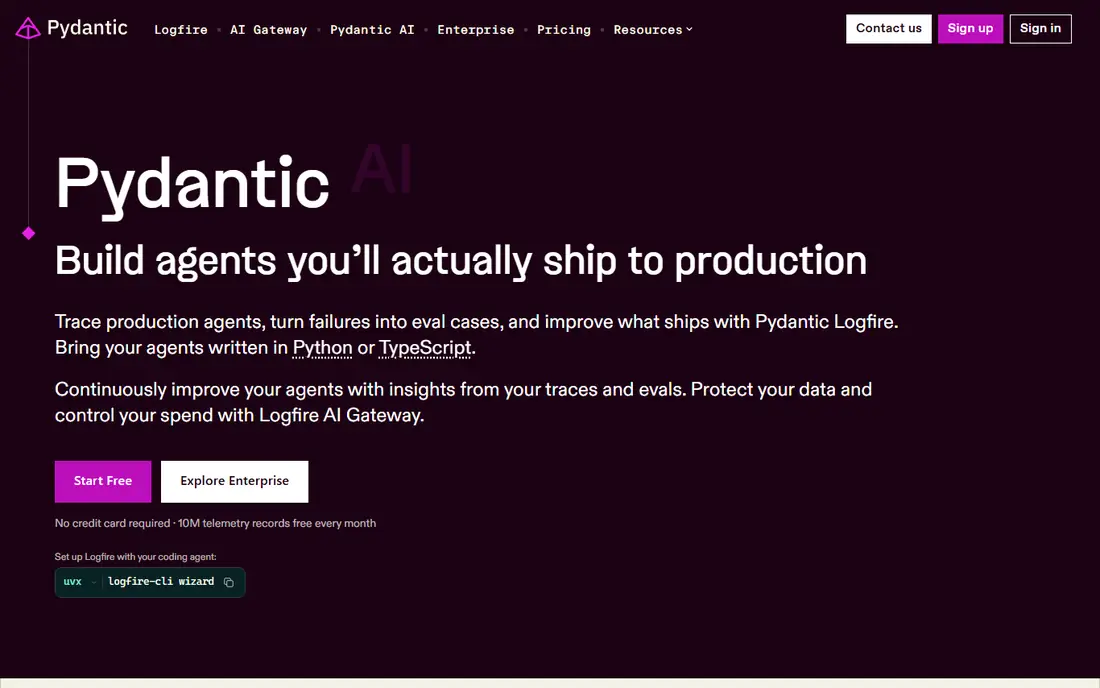 Pydantic homepage