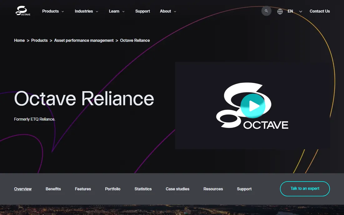 Octave (formerly ETQ Reliance) homepage