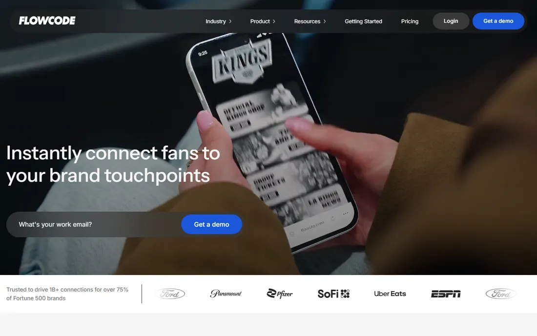 Flowcode homepage