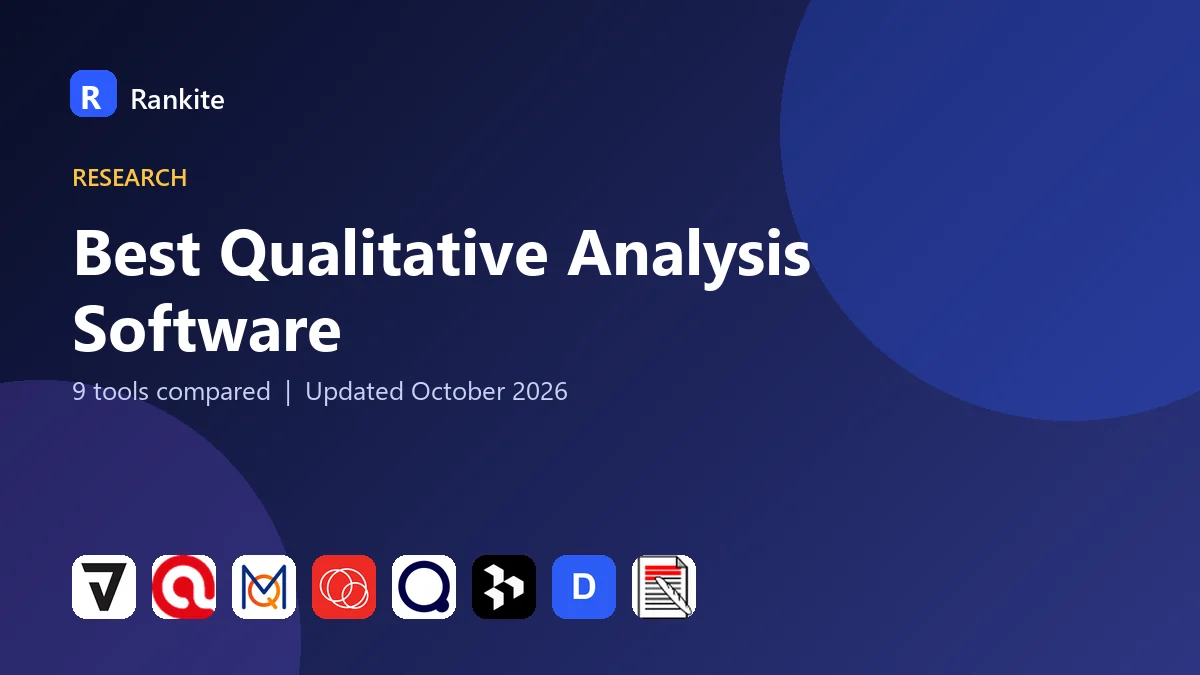Best Qualitative Analysis Software in 2026: 9 Tools Compared