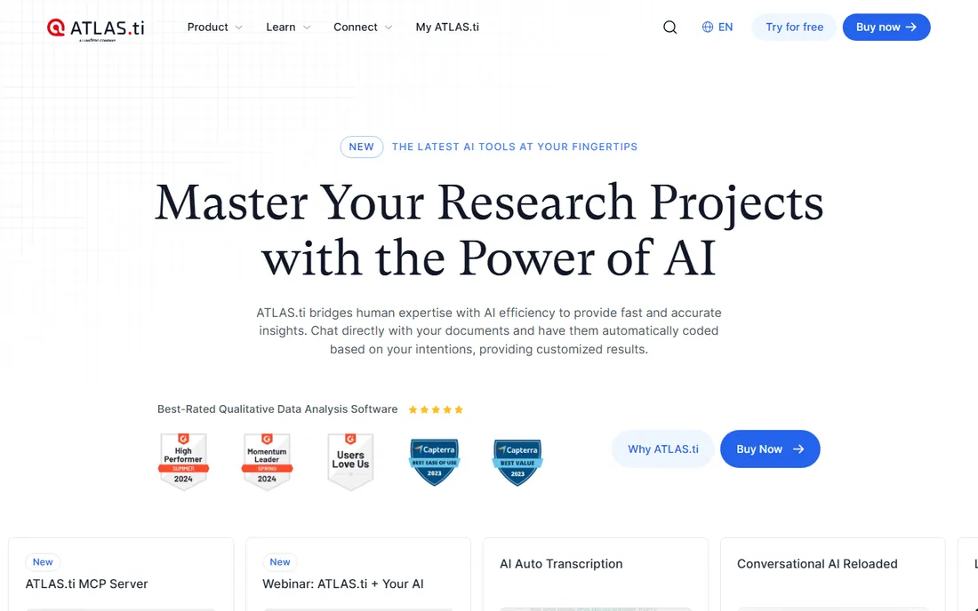 ATLAS.ti homepage