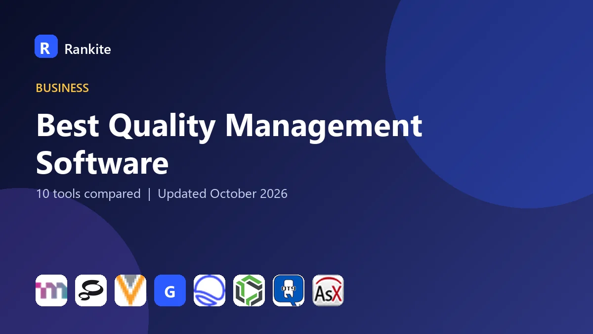 Best Quality Management Software in 2026: 10 Systems Compared