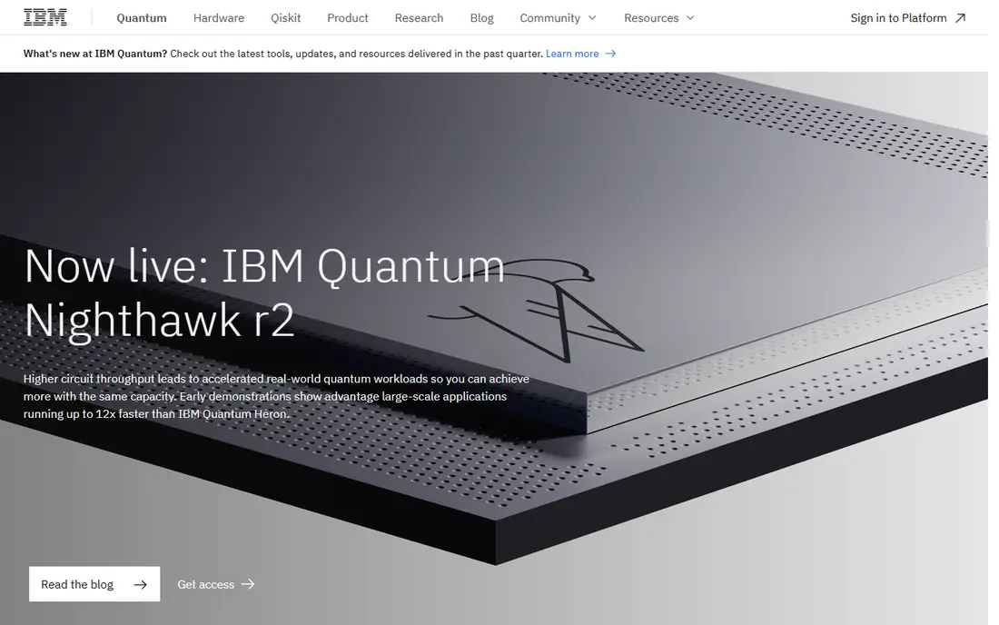 IBM Quantum homepage