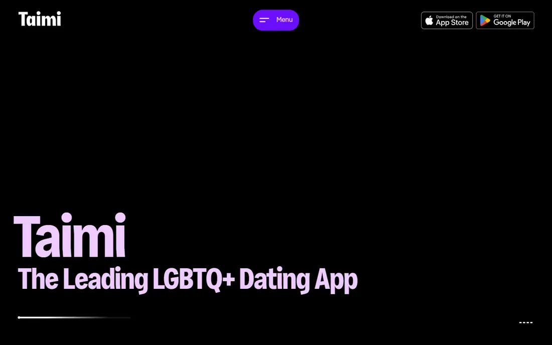 Taimi homepage
