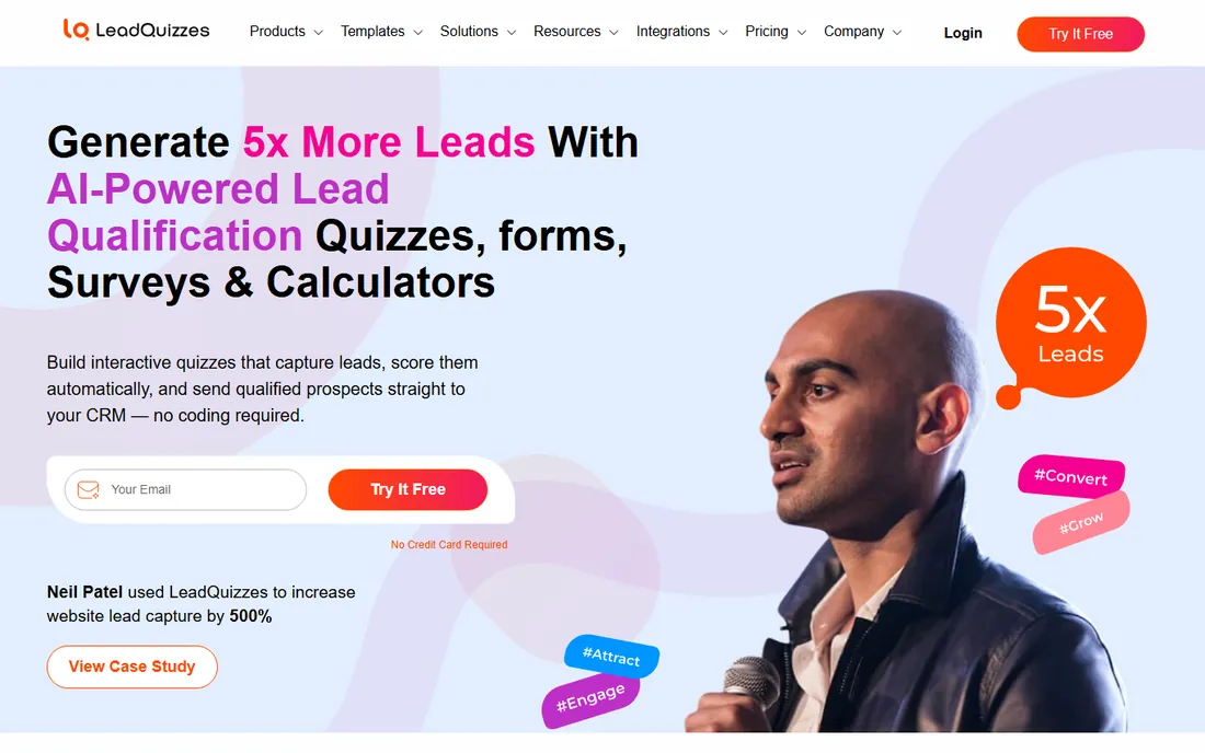LeadQuizzes homepage
