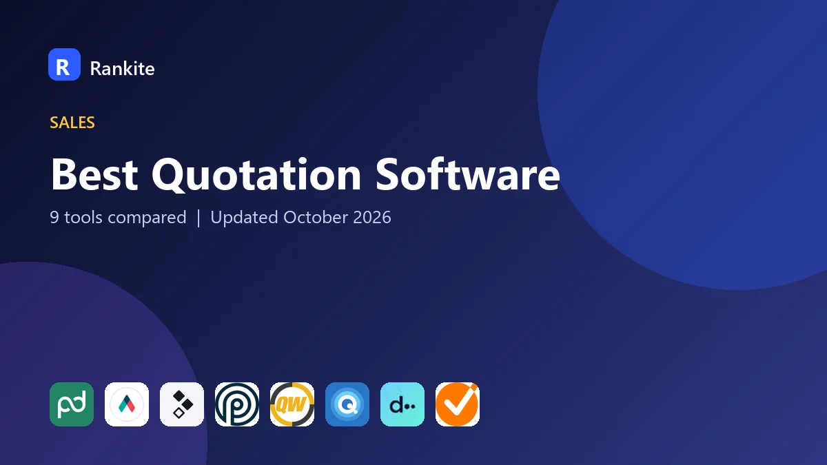 Best Quotation Software in 2026: 9 Tools Compared
