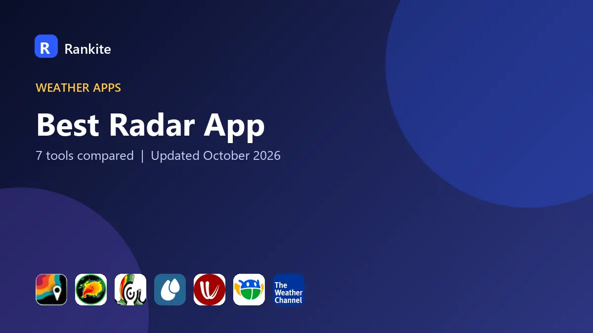 Best Radar App in 2026: 7 Tools Compared