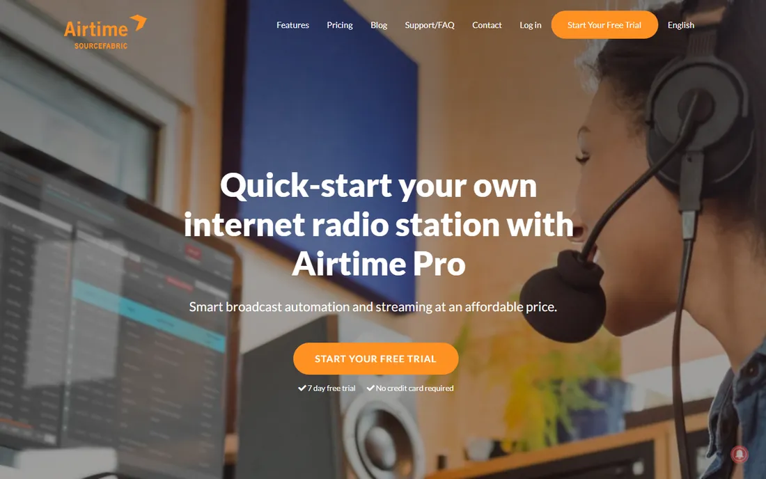Airtime Pro homepage