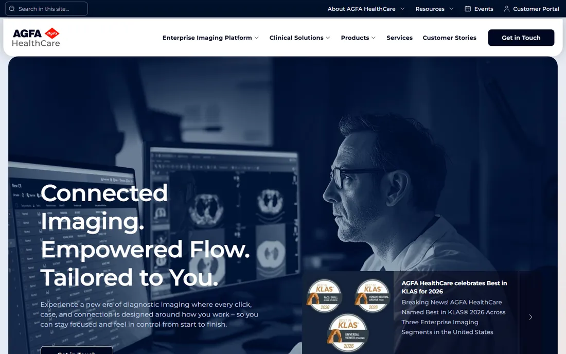 Agfa HealthCare homepage