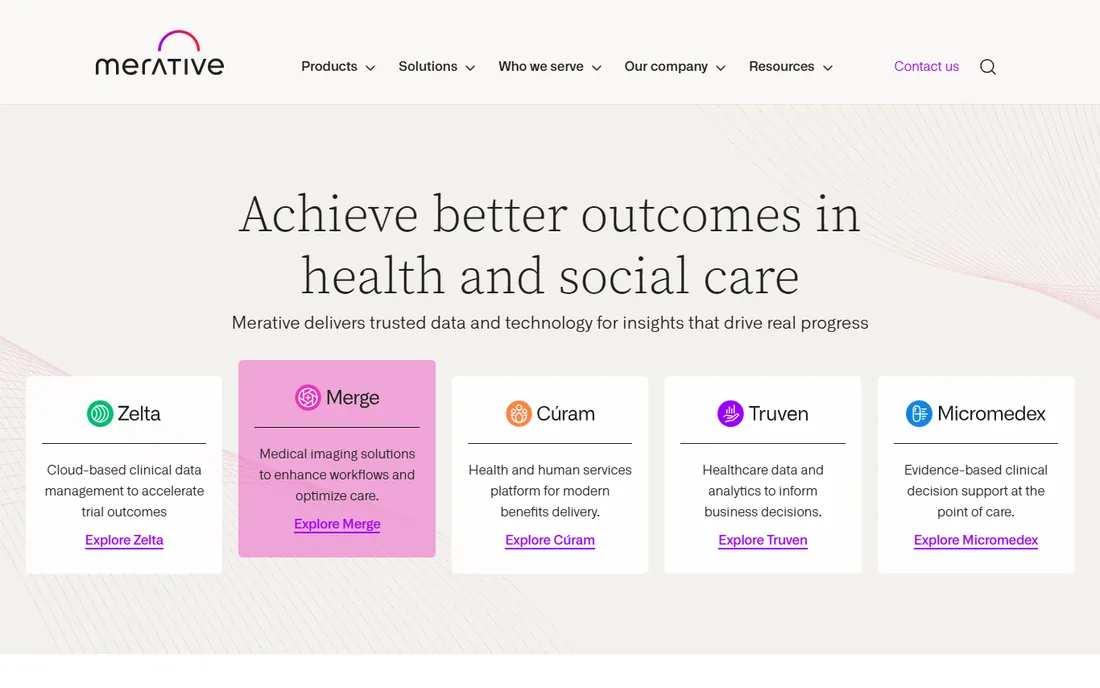 Merge by Merative homepage